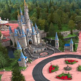 Cinderella Castle and Grounds model